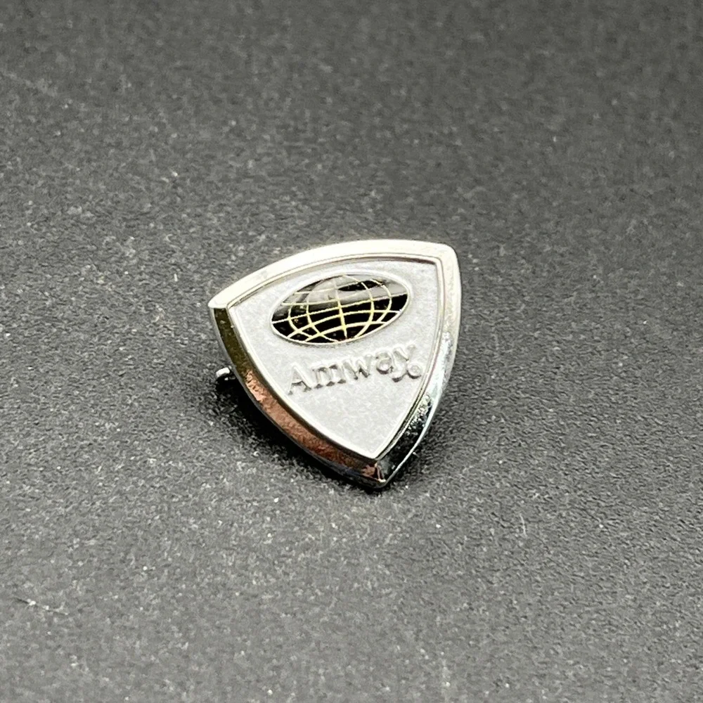 Amway American‎ Way MLM Silver Tone Lapel Hat Pin